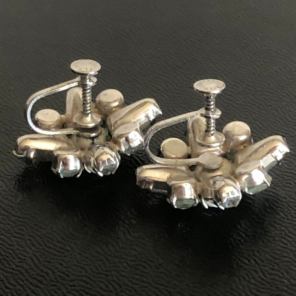 Jay Flex Sterling  Clear Crystal Rhinestone  VTG - Picture 4 of 5